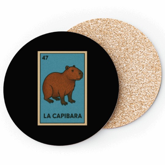 LA CAPIBARA - THE CAPYBARA - LOTERÍA CARD Coasters
