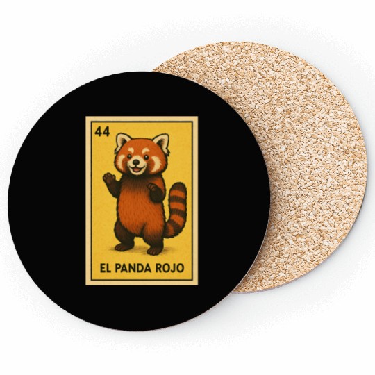 EL PANDA ROJO - THE RED PANDA - LA LOTERÍA Coasters