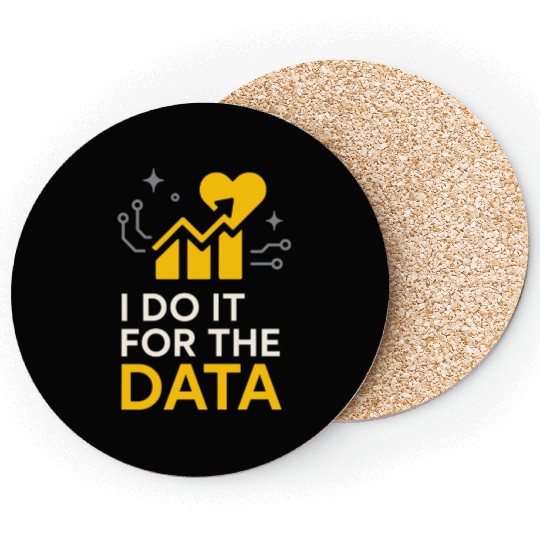 Clinical Lab Tech Diagnostic Science Data Nerd Coasters