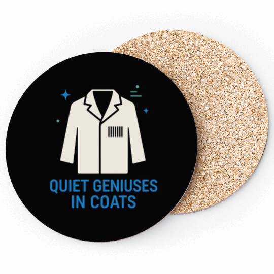 Clinical Lab Tech Diagnostic Science Data Nerd Coasters