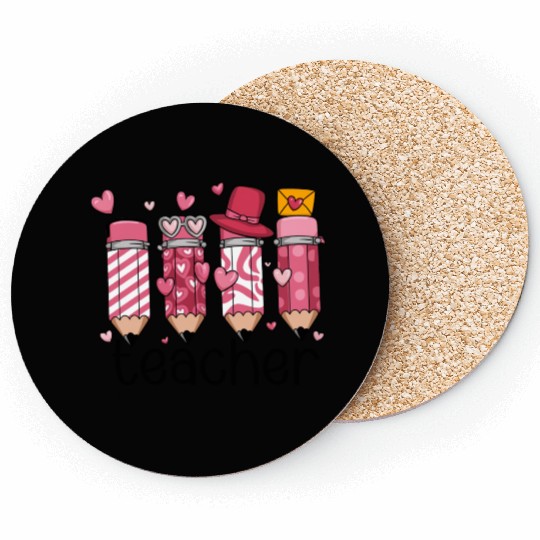 Teacher Valentine Coasters