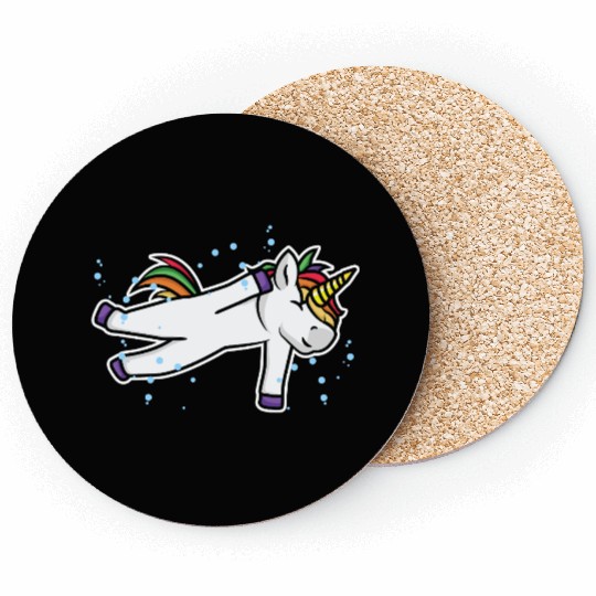 Unicorn Lover Swimmer Coasters
