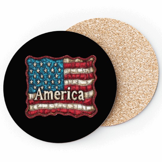 American Flag Coasters