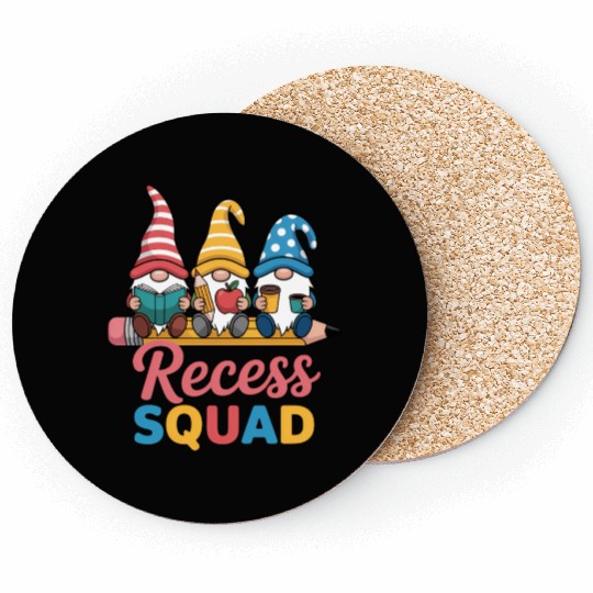 Recess Squad Teacher Para Playground Student Coasters