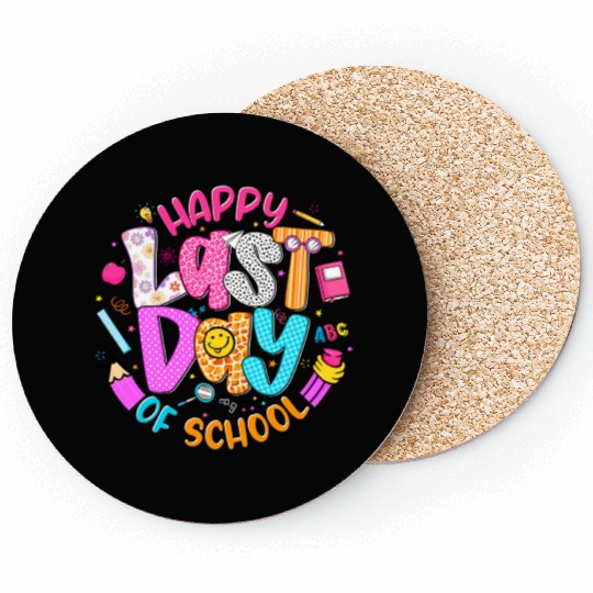 Last Day of School Teacher Coasters