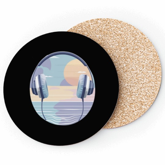 Gentle Shore Sensory Safe Sunscape Coasters