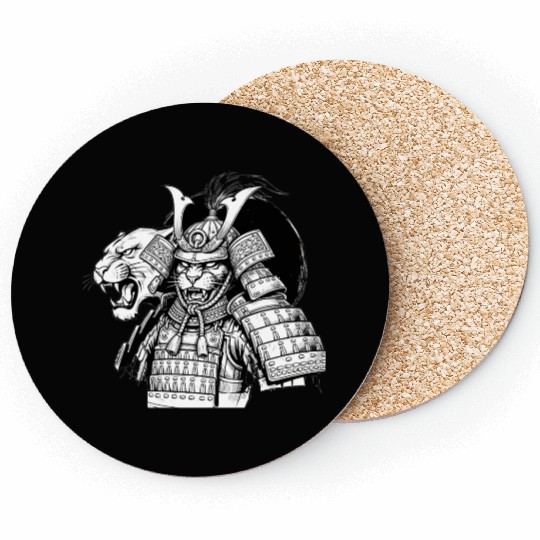 Samurai Panther Coasters