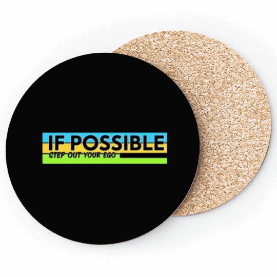 Typography design with meaningful quotes Coasters