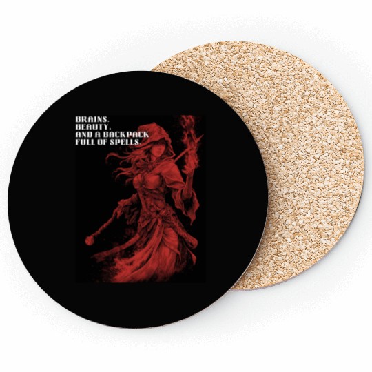 Female Wizard Coasters
