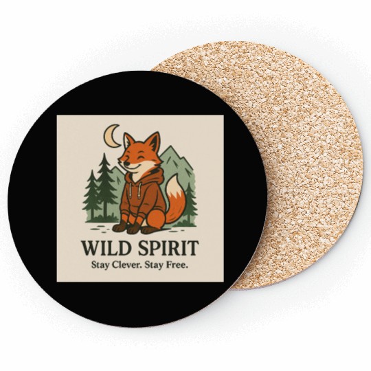 Wild Spirit Fox Design Coasters