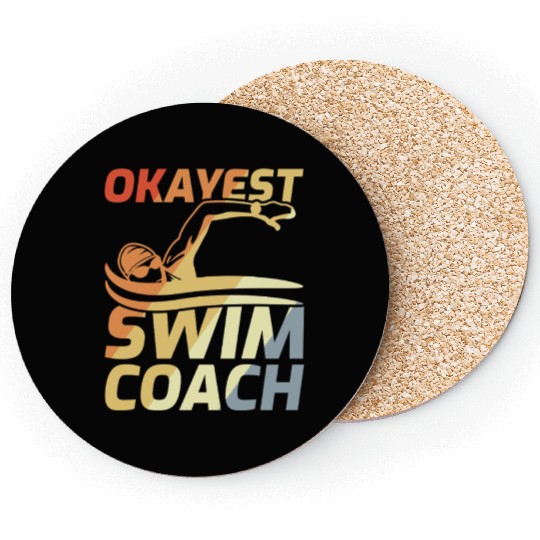 Funny Swimming Coach Coasters