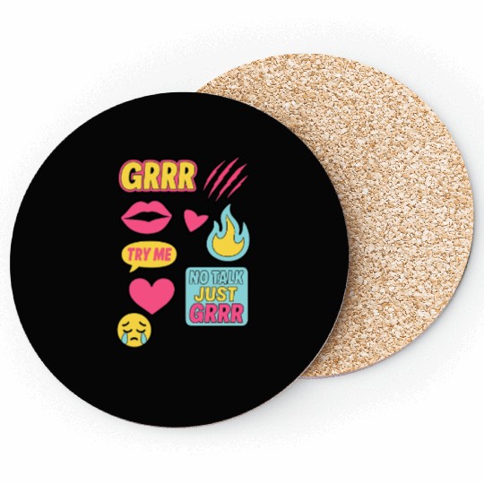 Sticker Grrr – TikTok Baddie Pack Coasters