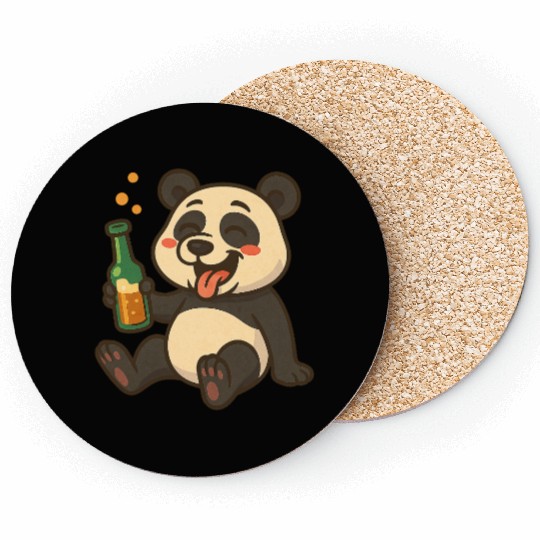Drunk Party Panda Coasters