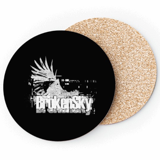 Vibrant Fireworks Night Skyline Coasters