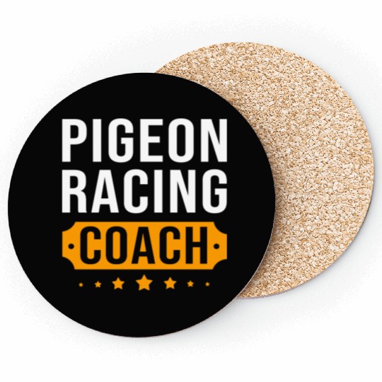 Pigeon Racing Coach Bird Lover Pigeon Race Coasters