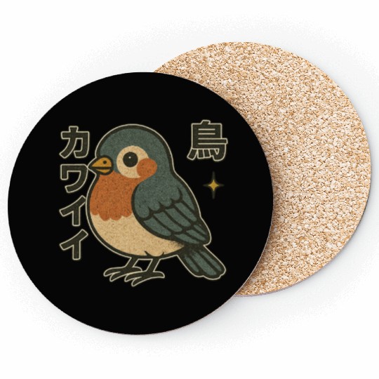 Kawaii Bird Japanese Coasters