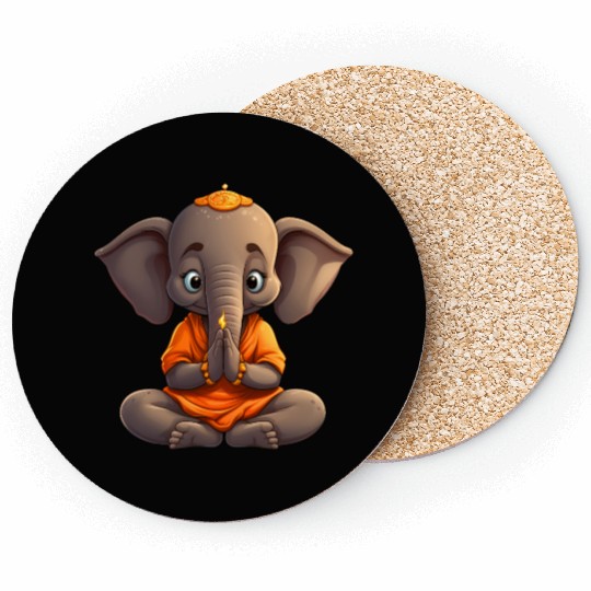 Elephant Yoga Coasters