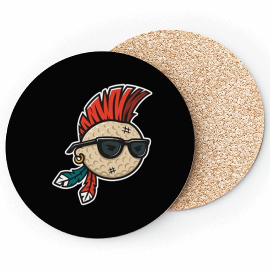 Punk Rock Golf Style Coasters