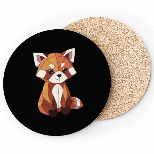 Cute red panda Coasters
