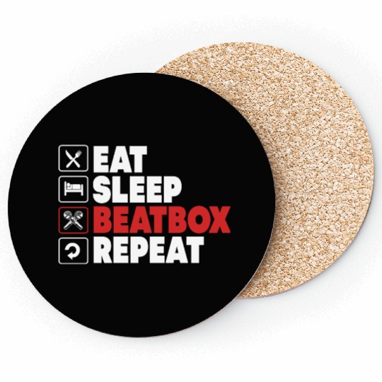 Beatbox Rap Battle Music Beatboxer Coasters