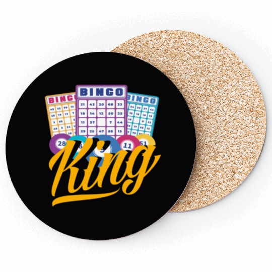 Bingo King Bingo Player Fun Vibes Coasters