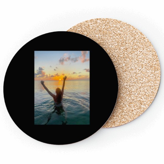 Summer sunset  Coasters