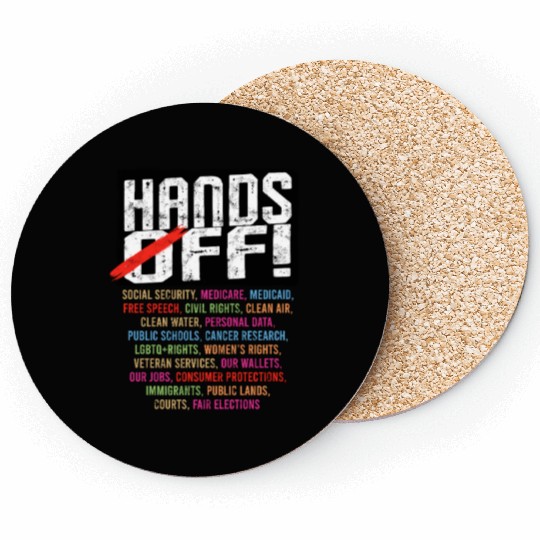 Hands Off My Social Security Protection Coasters