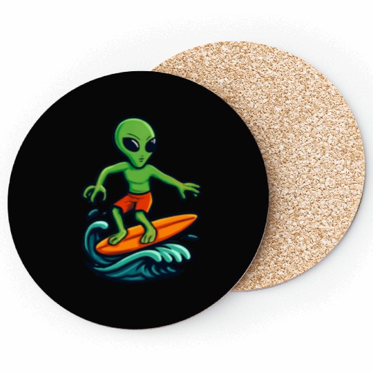 alien surfing Coasters