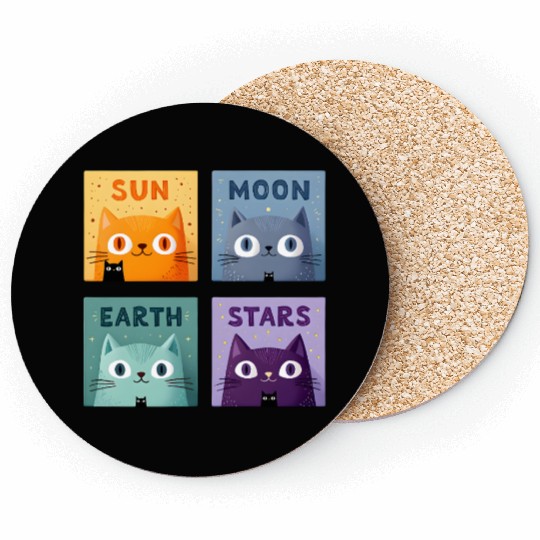 Funny Cat Coasters | Retro Cat Meme Coasters
