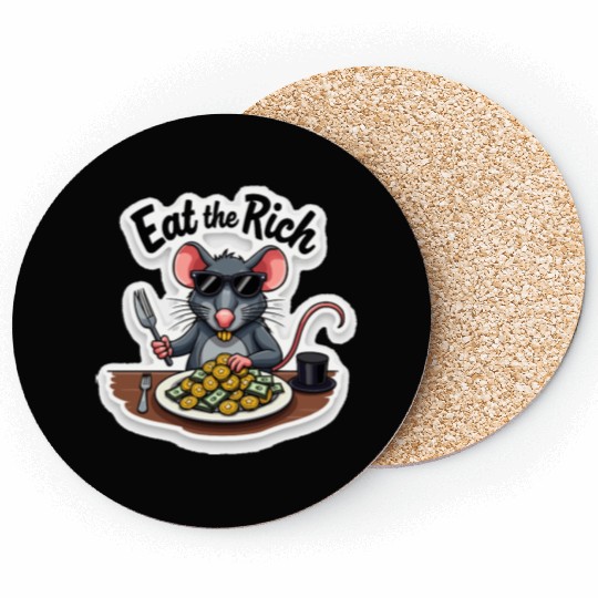Eat the Rich Rat – Street Rebellion Coasters