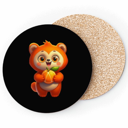 Bear with orange Coasters
