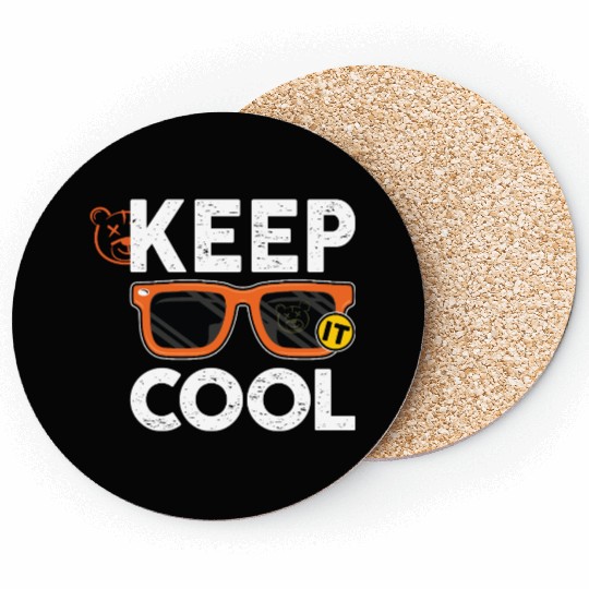 Keep It Cool Sunglasses Design Coasters
