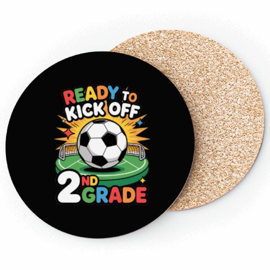 Back To School Ready To Kick Off 2nd Grade Coasters