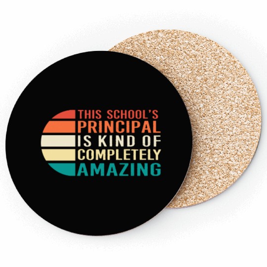 School Principal Teacher Appreciation Coasters