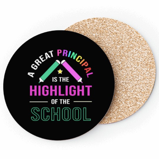 School Principal Teacher Back To School Coasters