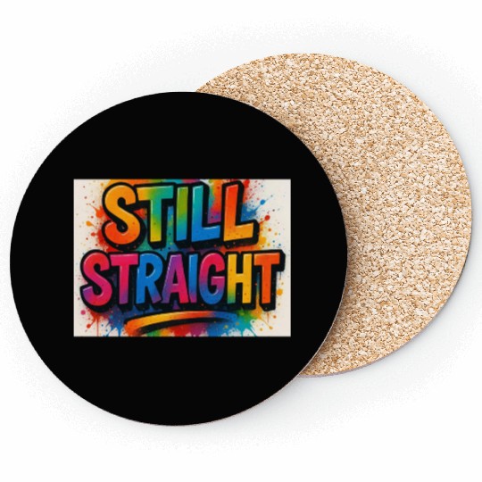 Still Straight Multi Colors Coasters