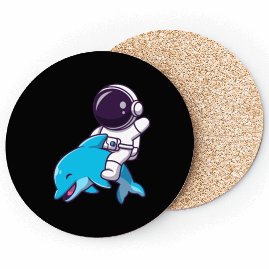 Space Explorer with Dolphin Companion Coasters
