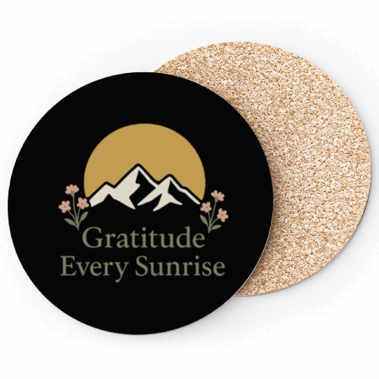Gratitude Mindfulness Positive Affirmation Daily Coasters
