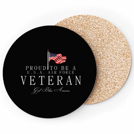 Proud To Be A US Air Force Veteran Coasters