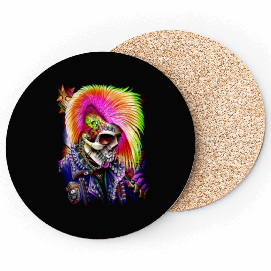 Calavera Punk Coasters