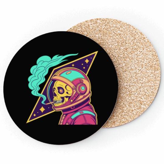 Cosmic Skull Astronaut Coasters