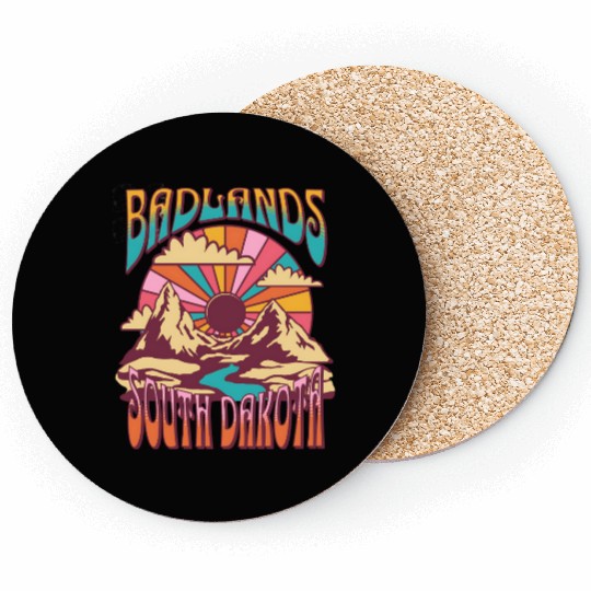 Badlands South Dakota Nature Hiking Mountains Coasters