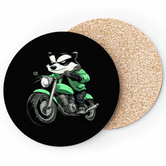 Badge motorcycle Coasters