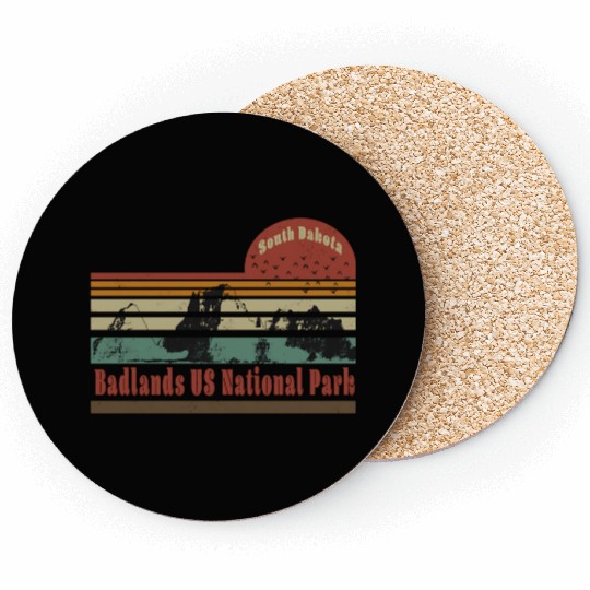 Badlands US National Park South Dakota Travel Coasters