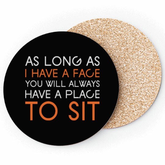 Inspirational Quote Typography Design Coasters