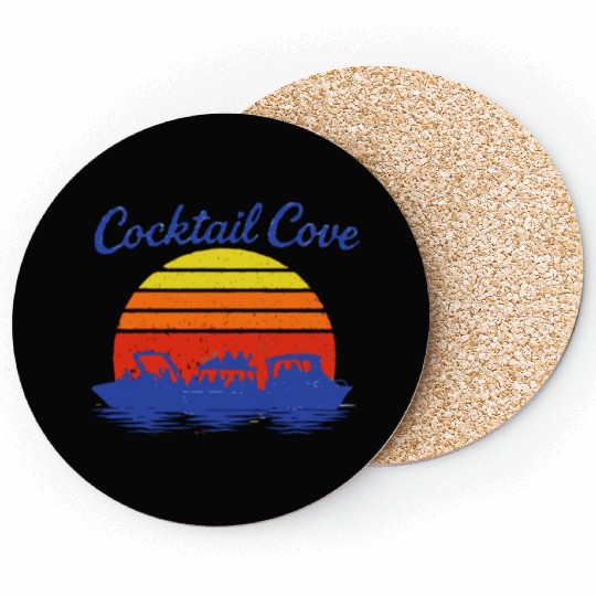 Cocktail Cove Boating Raft Up Coasters
