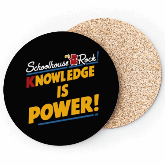 Schoolhouse Rock Knowledge is Power Back to School Coasters