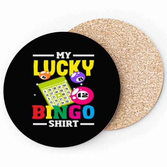 Lucky Bingo Skein Print Design Coasters