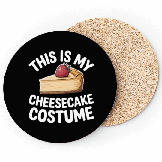Strawberry Cheesecake Costume Design Coasters