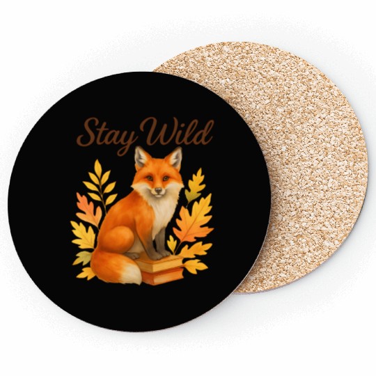 Stay Wild – Autumn Fox Coasters